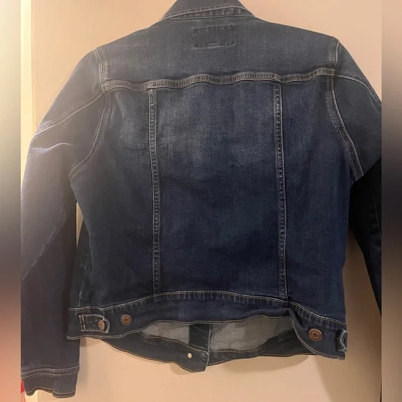 Denim Fitted Trucker Jacket - Picture 3 of 7